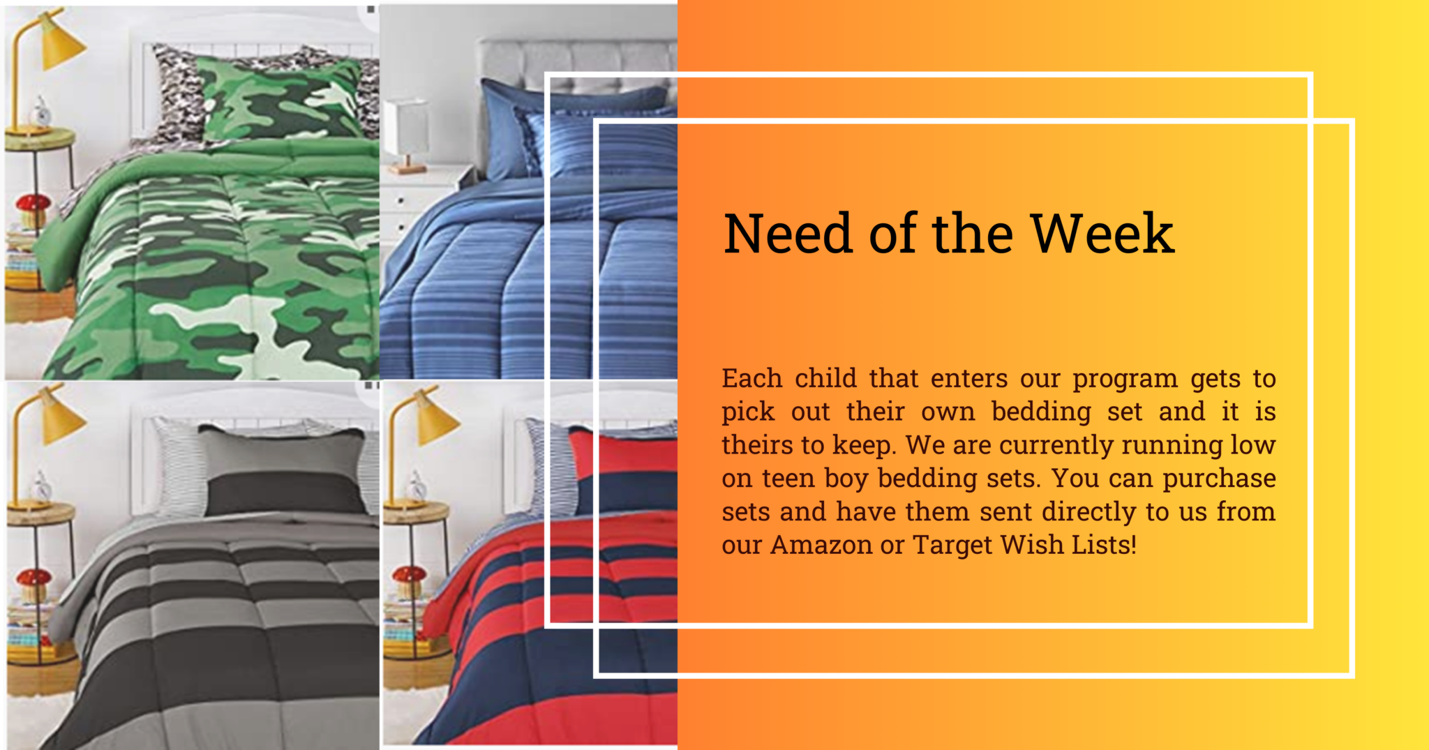 Need of the Week Colette's Childrens Home